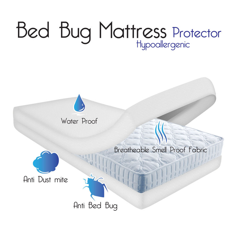 Remedy Waterproof Bed Bug Resistant Zippered Mattress Protector